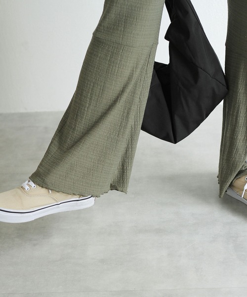 Crisp（クリスプ）の「メロウフレアパンツ（その他パンツ・レディース・ブラウン/ピンク/グリーン・FREE）」の9枚目の写真