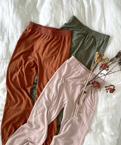 Crisp（クリスプ）の「メロウフレアパンツ（その他パンツ・レディース・ブラウン/ピンク/グリーン・FREE）」の11枚目の写真