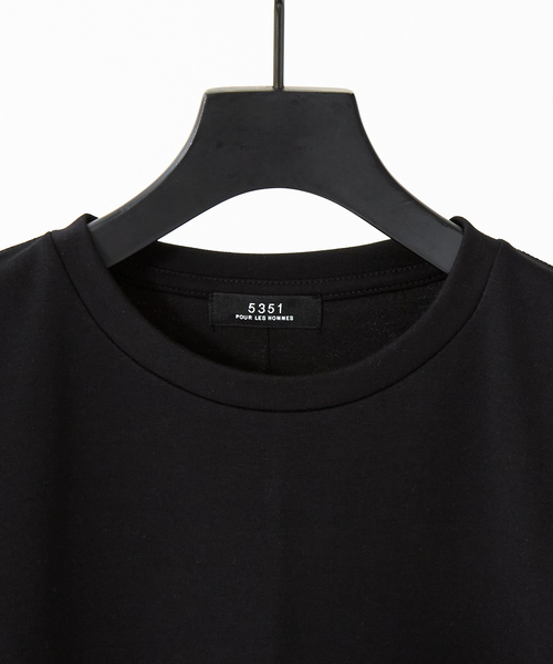 5351 POUR LES HOMMES（ゴーサンゴーイチプールオム）の「ダブルポケット半袖Tシャツ（Tシャツ/カットソー・メンズ・ホワイト/ブラック/チャコールグレー・46/48/50/44）」の6枚目の写真