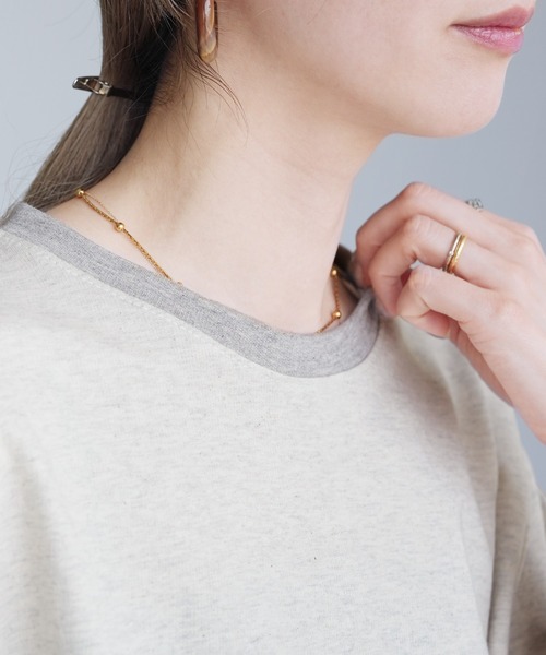 reca（レカ）の「リンガーTシャツ（Tシャツ/カットソー・レディース・ブラック/ベージュ/パープル/チャコールグレー/オートミール/ブラック系その他/グレー系その他・FREE）」の17枚目の写真