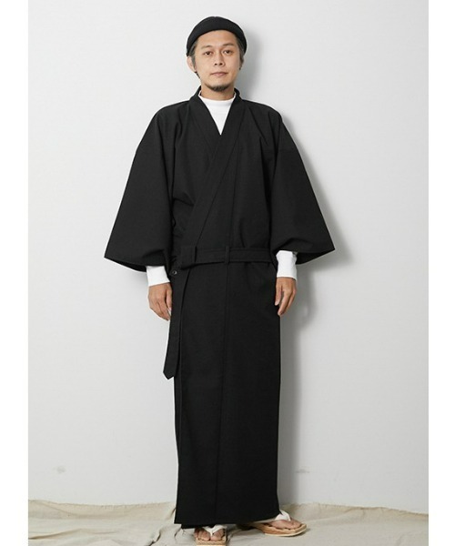 Snow Peak(スノーピーク)の「OUTDOOR KIMONO Pe Serge(着物・メンズ・ブラック/グレー・LARGE/MEDIUM/X-LARGE/2/SMALL/1)」の1枚目の写真