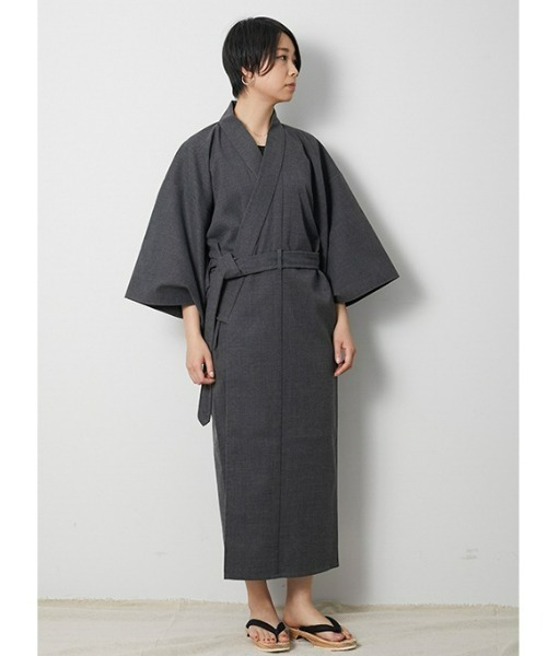 Snow Peak(スノーピーク)の「OUTDOOR KIMONO Pe Serge(着物・メンズ・ブラック/グレー・LARGE/MEDIUM/X-LARGE/2/SMALL/1)」の6枚目の写真