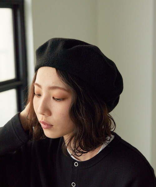 FREAK'S STORE(フリークスストア)の「【WEB限定】LeBeretFrancais/ルベレフランセ Beret standard/ベレースタンダード(ベレー帽)(ハンチング/ベレー帽・レディース・ナチュラル/ブラック/キャメル/レッド/マスタード/ネイビー・フリ-)」の18枚目の写真
