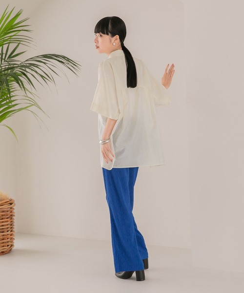 LOWRYS FARM（ローリーズファーム）の「ヨウリュウＦスリットパンツ　156681（その他パンツ・レディース・ブラック/ブラウン/ブルー/アイボリー・FREE/SHORT）」の22枚目の写真