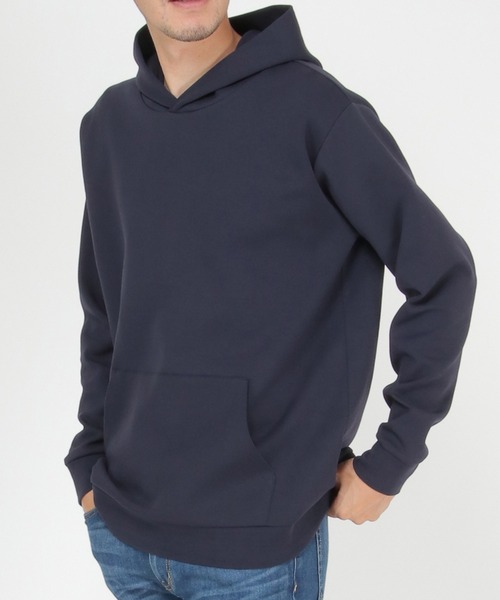 ikka(イッカ)の「【抗菌防臭/吸水速乾】セイケツダンボールプルパーカー【消臭】(パーカー・メンズ・チャコールグレー/ネイビー/オフホワイト/グリーン・S/M/L/XL)」の1枚目の写真