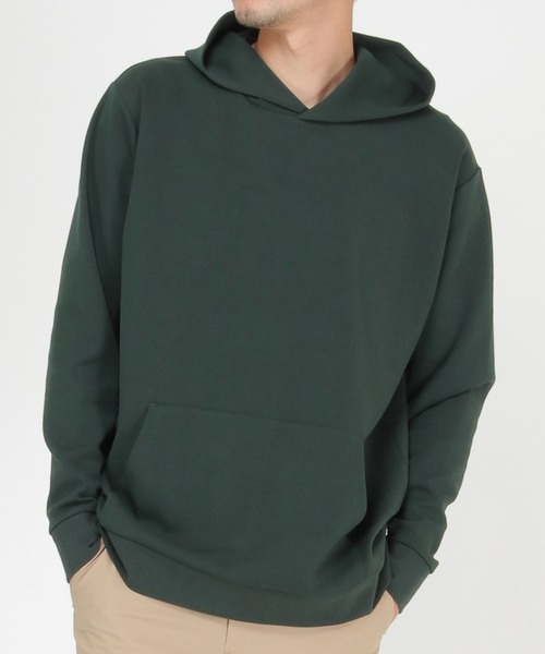 ikka(イッカ)の「【抗菌防臭/吸水速乾】セイケツダンボールプルパーカー【消臭】(パーカー・メンズ・チャコールグレー/ネイビー/オフホワイト/グリーン・S/M/L/XL)」の4枚目の写真