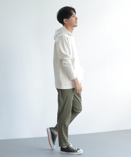 ikka(イッカ)の「【抗菌防臭/吸水速乾】セイケツダンボールプルパーカー【消臭】(パーカー・メンズ・チャコールグレー/ネイビー/オフホワイト/グリーン・S/M/L/XL)」の11枚目の写真