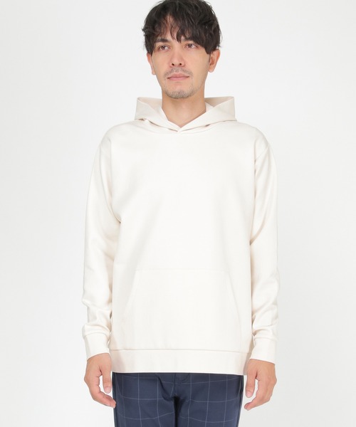 ikka(イッカ)の「【抗菌防臭/吸水速乾】セイケツダンボールプルパーカー【消臭】(パーカー・メンズ・チャコールグレー/ネイビー/オフホワイト/グリーン・S/M/L/XL)」の14枚目の写真