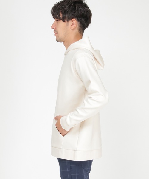 ikka(イッカ)の「【抗菌防臭/吸水速乾】セイケツダンボールプルパーカー【消臭】(パーカー・メンズ・チャコールグレー/ネイビー/オフホワイト/グリーン・S/M/L/XL)」の15枚目の写真