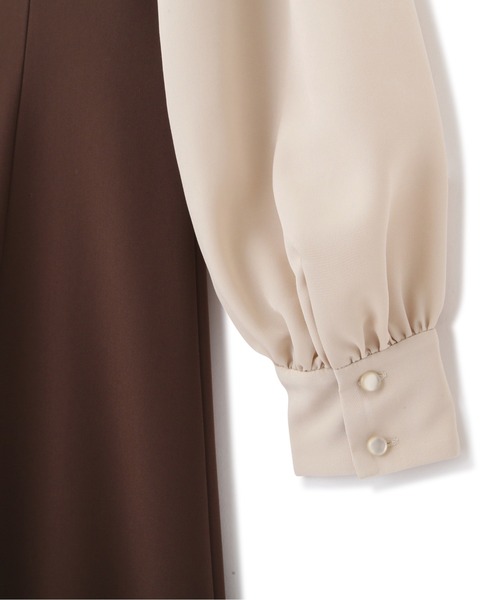PROPORTION BODY DRESSING（プロポーションボディドレッシング）の「ドッキングマーメイドワンピース / 1212240907（ワンピース・レディース・ベージュ/ブラウン/ダークグレー・SMALL/MEDIUM）」の18枚目の写真