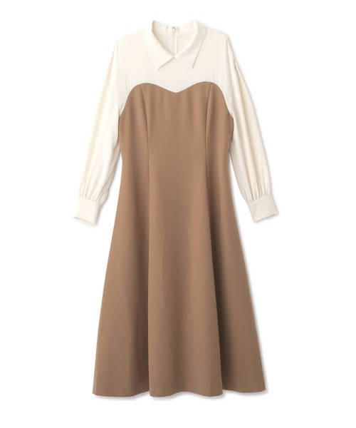 PROPORTION BODY DRESSING（プロポーションボディドレッシング）の「ドッキングマーメイドワンピース / 1212240907（ワンピース・レディース・ベージュ/ブラウン/ダークグレー・SMALL/MEDIUM）」の22枚目の写真