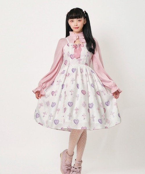 axes femme（アクシーズファム）の「ロージークロスジャンスカ