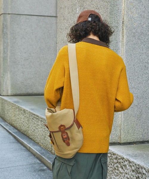 モヘアライク配色オーバーサイズポロニット MONO-MART LADY'S│MONO