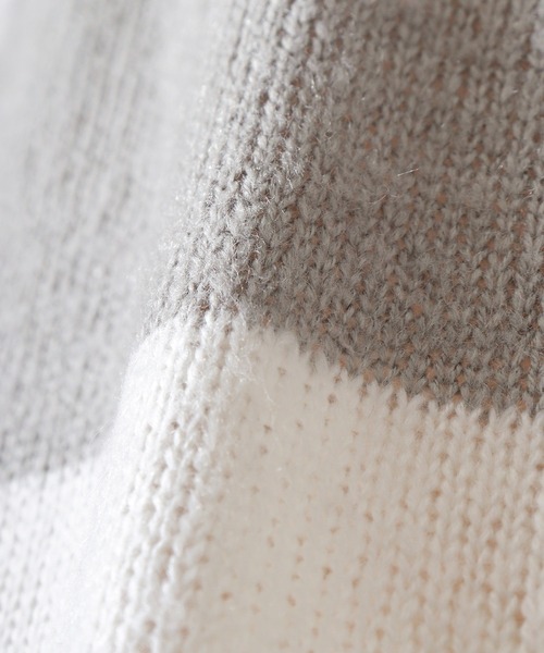 Mohair touch shaggy design crew neck knit / モヘアタッチ総柄デザイン クルーネック シャギーニット unisex（ニット/セーター）｜RE730（アールイーセブンサーティー）