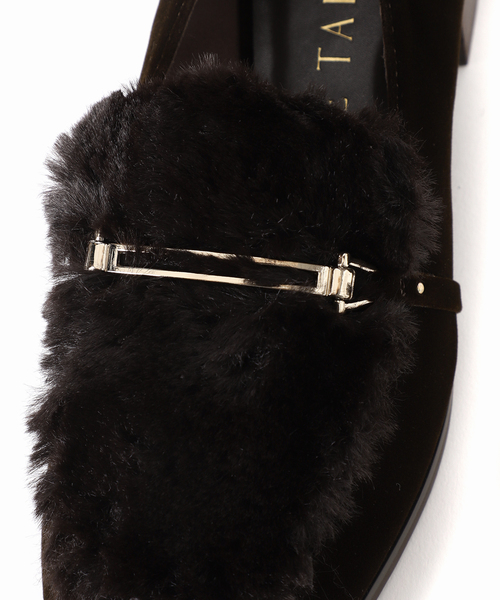 LE TALON(ルタロン)の「3.5cmファーローファーパンプス(パンプス・レディース・ブラウン/アイボリー/グレー・23.5cm/24cm/23cm/24.5cm/22.5cm/22cm/25cm)」の4枚目の写真