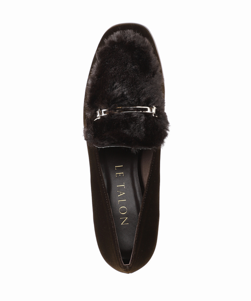 LE TALON(ルタロン)の「3.5cmファーローファーパンプス(パンプス・レディース・ブラウン/アイボリー/グレー・23.5cm/24cm/23cm/24.5cm/22.5cm/22cm/25cm)」の5枚目の写真