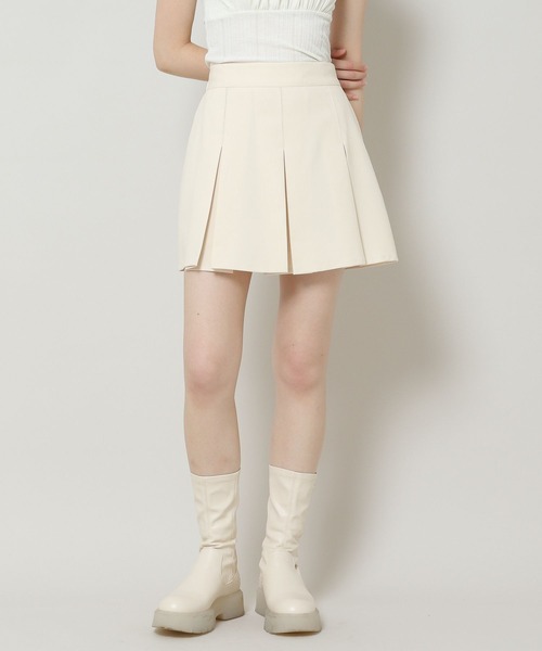 ALAND（エーランド）の「3.3 Field Trip／A-LINEプリーツミニスカート 2164223（スカート・レディース・ベージュ/ネイビー/アイボリー・FREE）」の3枚目の写真