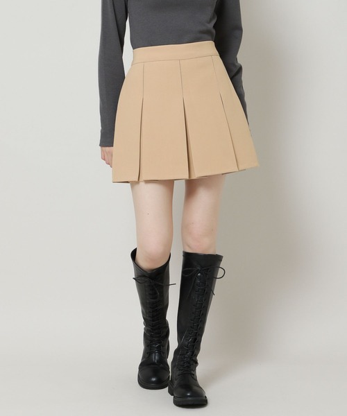 ALAND（エーランド）の「3.3 Field Trip／A-LINEプリーツミニスカート 2164223（スカート・レディース・ベージュ/ネイビー/アイボリー・FREE）」の2枚目の写真