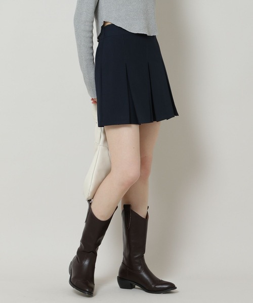 ALAND（エーランド）の「3.3 Field Trip／A-LINEプリーツミニスカート 2164223（スカート・レディース・ベージュ/ネイビー/アイボリー・FREE）」の5枚目の写真