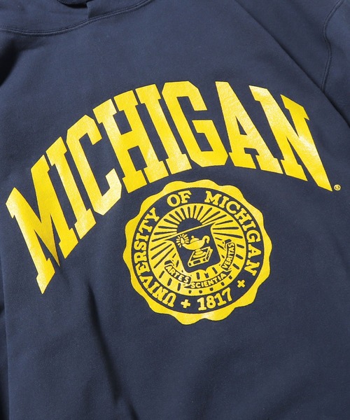 Russell Athletic（ラッセルアスレティック）の「Russell Athletic/ラッセルアスレティック University of Michigan Bookstore Sweat Hoodie フーディー（パーカー・メンズ・ネイビー/グレー/オフホワイト・XL/M/L）」の14枚目の写真