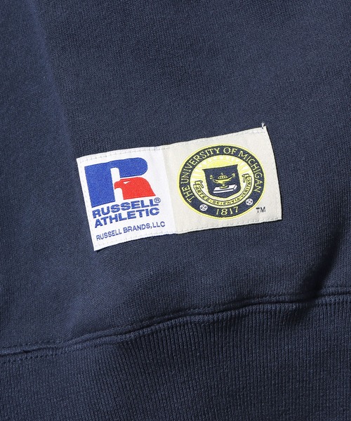 Russell Athletic（ラッセルアスレティック）の「Russell Athletic/ラッセルアスレティック University of Michigan Bookstore Sweat Hoodie フーディー（パーカー・メンズ・ネイビー/グレー/オフホワイト・XL/M/L）」の22枚目の写真
