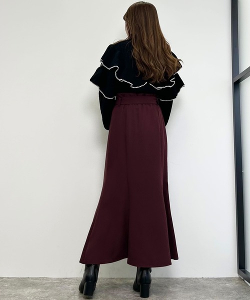 INGNI(イング)の「ボリュームフリルケーブルニット(ニット/セーター・レディース・ブラック系その他2/アイボリー系3/グレー系その他/アイボリー・M)」の15枚目の写真