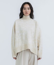CINOH | 【CINOH/チノ】《STUDIOUS別注》WOOL OVERSIZE HI NECK KNIT/ウールオーバーサイズハイネックニット(ニット/セーター)