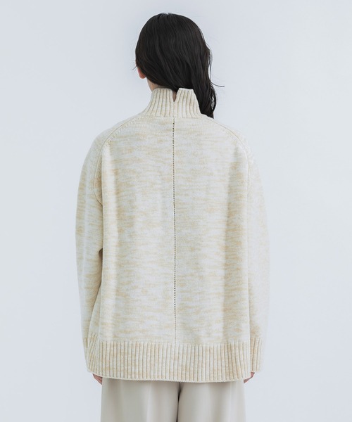 CINOH チノ ウールオーバーサイズハイネックニット CINOH/チノ】《STUDIOUS別注》WOOL OVERSIZE HI NECK KNIT/ウール