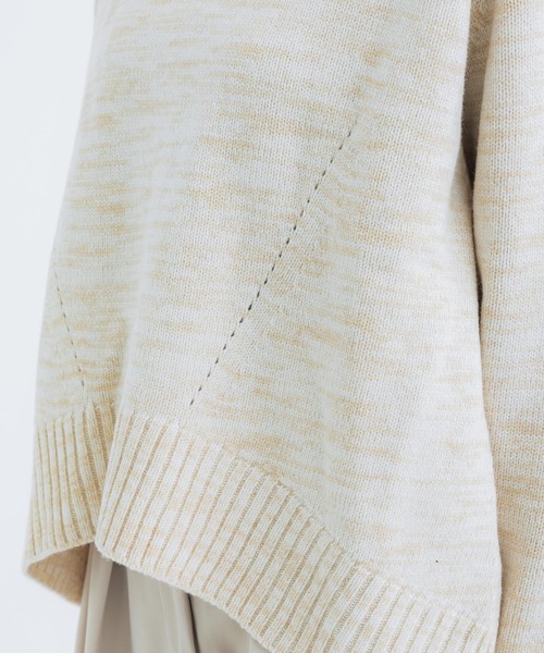 CINOH（チノ）の「【CINOH/チノ】《STUDIOUS別注》WOOL OVERSIZE HI NECK KNIT/ウールオーバーサイズハイネックニット（ニット/セーター・レディース・キナリ/オレンジ・38）」の9枚目の写真