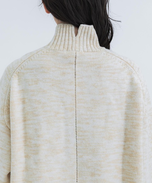 CINOH（チノ）の「【CINOH/チノ】《STUDIOUS別注》WOOL OVERSIZE HI NECK KNIT/ウールオーバーサイズハイネックニット（ニット/セーター・レディース・キナリ/オレンジ・38）」の11枚目の写真