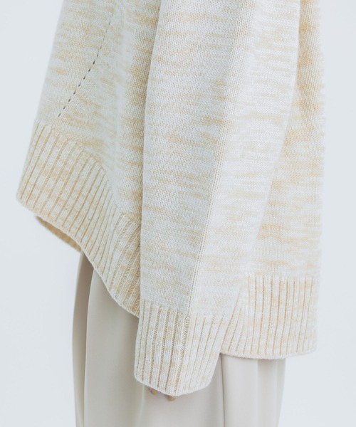 CINOH/チノ】《STUDIOUS別注》WOOL OVERSIZE HI NECK KNIT/ウール