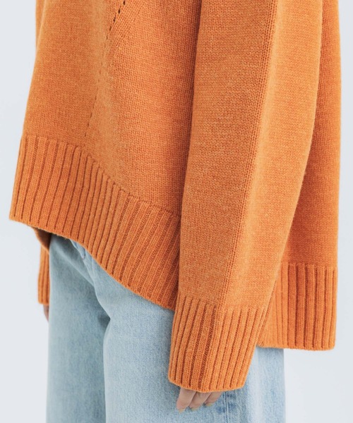 CINOH/チノ】《STUDIOUS別注》WOOL OVERSIZE HI NECK KNIT/ウール