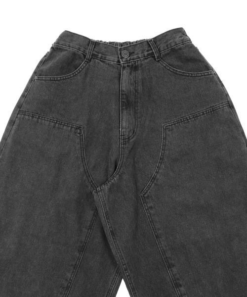 Figments（フィグメンツ）の「デニムバギーパンツ（デニムパンツ・レディース・ブラック/ブルー・MEDIUM/LARGE）」の17枚目の写真