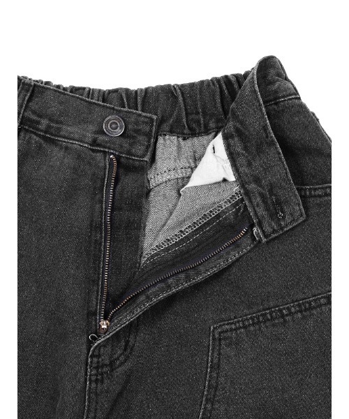 Figments（フィグメンツ）の「デニムバギーパンツ（デニムパンツ・レディース・ブラック/ブルー・MEDIUM/LARGE）」の16枚目の写真