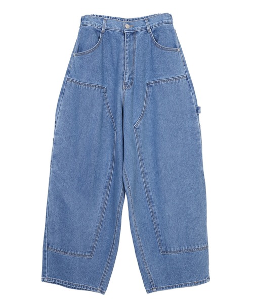 Figments（フィグメンツ）の「デニムバギーパンツ（デニムパンツ・レディース・ブラック/ブルー・MEDIUM/LARGE）」の12枚目の写真