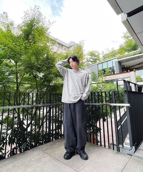 Figments（フィグメンツ）の「デニムバギーパンツ（デニムパンツ・レディース・ブラック/ブルー・MEDIUM/LARGE）」の4枚目の写真