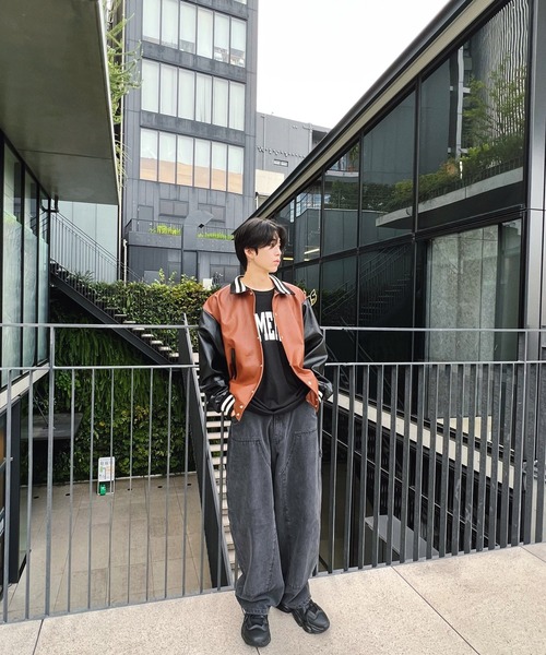 Figments（フィグメンツ）の「デニムバギーパンツ（デニムパンツ・レディース・ブラック/ブルー・MEDIUM/LARGE）」の5枚目の写真