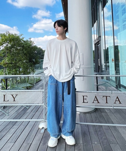 バギーフィットデニムパンツ Figments（フィグメンツ）の「デニムバギーパンツ（デニムパンツ