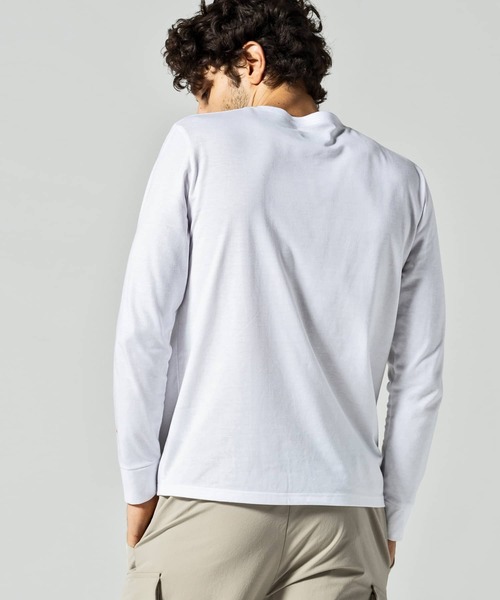 Kappa（カッパ）の「Kappa(カッパ)袖ロゴロングTシャツ（Tシャツ/カットソー・メンズ・ブラック/ホワイト/ネイビー/ライトグレー・XL/XXL/L/M）」の6枚目の写真