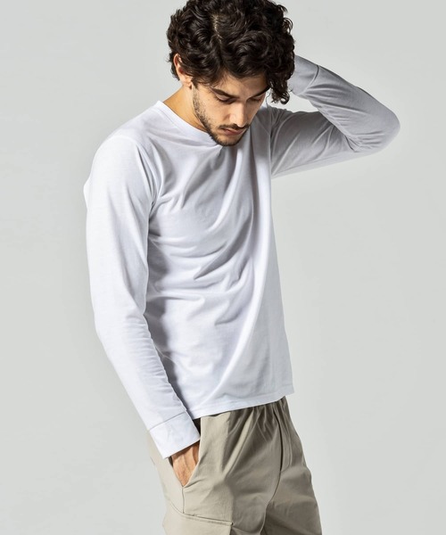 Kappa（カッパ）の「Kappa(カッパ)袖ロゴロングTシャツ（Tシャツ/カットソー・メンズ・ブラック/ホワイト/ネイビー/ライトグレー・XL/XXL/L/M）」の7枚目の写真