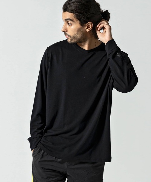 Kappa（カッパ）の「Kappa(カッパ)袖ロゴロングTシャツ（Tシャツ/カットソー・メンズ・ブラック/ホワイト/ネイビー/ライトグレー・XL/XXL/L/M）」の22枚目の写真