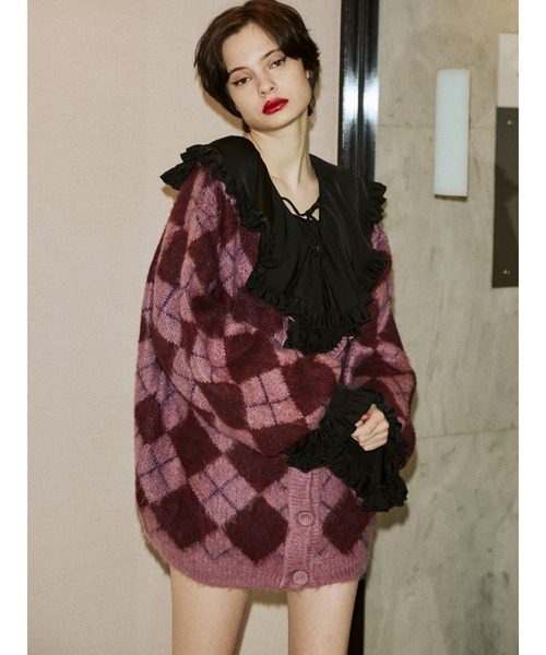 jouetie（ジュエティ）の「ラッフルフリルカラーブラウス（シャツ/ブラウス・レディース・ブラック/ブラウン/アイボリー/レッド・MEDIUM）」の19枚目の写真