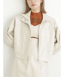 MURUA | フェイクレザーブルゾン(ブルゾン)