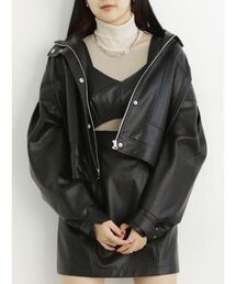 MURUA | フェイクレザーブルゾン(ブルゾン)