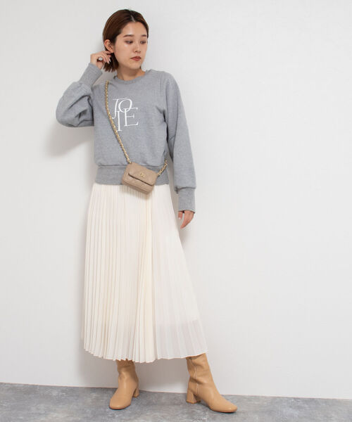 NOLLEY’S Sophi(ノーリーズソフィ)の「ロゴプリントスウェット(スウェット・レディース・ホワイト/グレー・38)」の10枚目の写真
