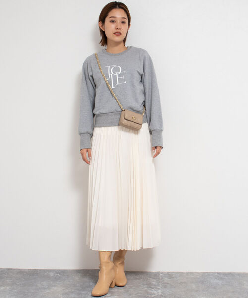 NOLLEY’S Sophi(ノーリーズソフィ)の「ロゴプリントスウェット(スウェット・レディース・ホワイト/グレー・38)」の11枚目の写真