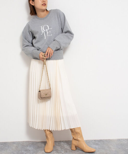 NOLLEY’S Sophi(ノーリーズソフィ)の「ロゴプリントスウェット(スウェット・レディース・ホワイト/グレー・38)」の14枚目の写真