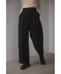 BLACK BY MOUSSY | tuck volume pants(タックボリュームパンツ)(その他パンツ)