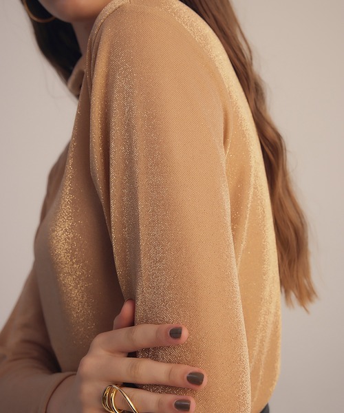 RANDEBOO（ランデブー）の「Detail turtleneck（Tシャツ/カットソー・レディース・ベージュ/ブルー/ブラック・FREE）」の12枚目の写真