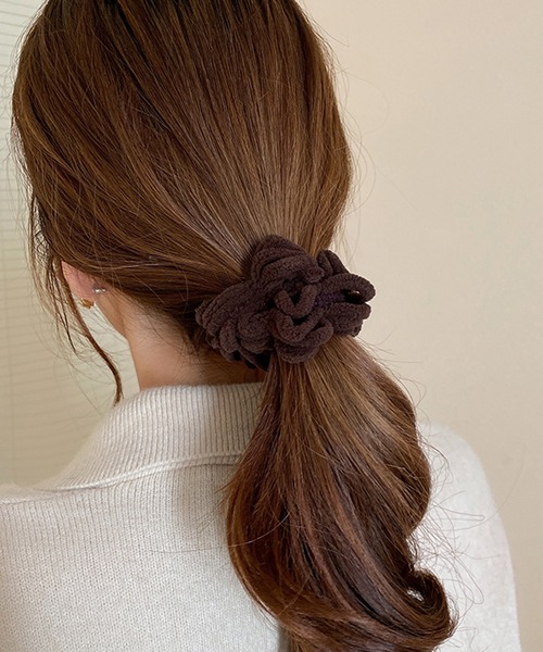 aimoha（アイモハ）の「モフモフゴム（ヘアゴム・レディース・ブラック/ブラウン/チョコ・FREE）」の3枚目の写真